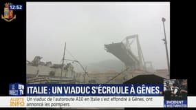 Italie: un pont autoroutier s'écroule à Gênes