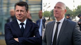 Le maire de Nice, Christian Estrosi et le préfet des Alpes-Maritimes, Hugues Moutouh.