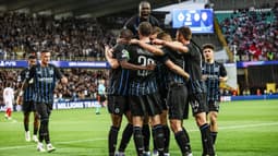 Les joueurs de Bruges célèbrent le but de Hans Vanaken contre l'AS Monaco en Ligue des champions, le 18 septembre 2025.
