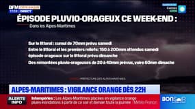 Alpes-Maritimes: le département en vigilance orange pluie-inondation