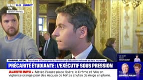 Précarité étudiante: "J'entends l'émotion suscitée par ce qu'il s'est passé à Lyon" (Gabriel Attal)