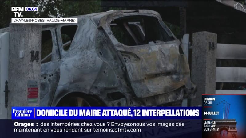 L'Haÿ-les-Roses: après l'attaque du domicile du maire durant les émeutes, 12 personnes sont en garde à vue