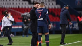 Mauricio Pochettino et Kylian Mbappé