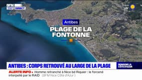 Antibes: le corps d'un homme retrouvé au large de la plage de Fontonne