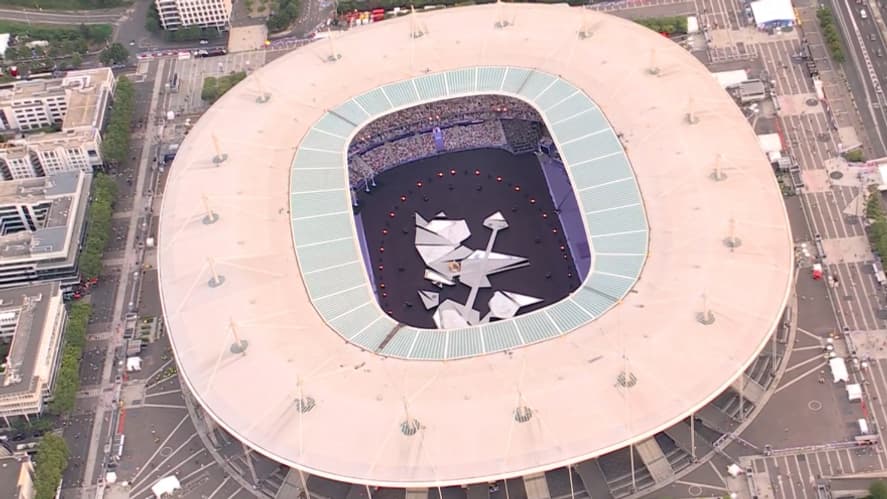 Le Stade de France accueille la cérémonie de clôture des JO de Paris 2024, 11 août 2024 Le Stade de France accueille la cérémonie de clôture des JO de Paris 2024, 11 août 2024