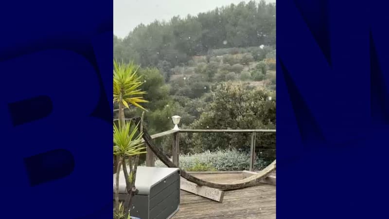 De premiers flocons sont tombés sur La Valette-du-Var.