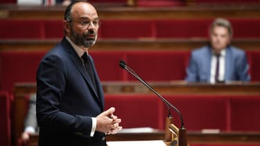Edouard Philippe le 28 avril à l'Assemblée nationale.