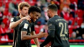 Kingsley Coman après son but face à l'Union Berlin