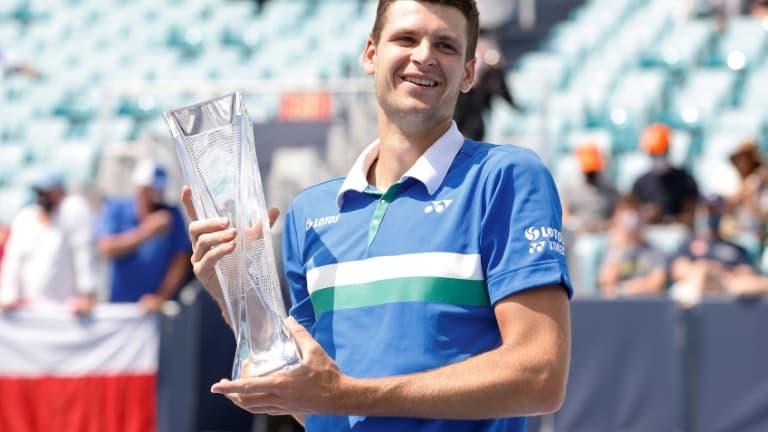 Le Polonais Hubert Hurkacz vainqueur surprise du Masters 1000 de Miami, le 4 avril 2021