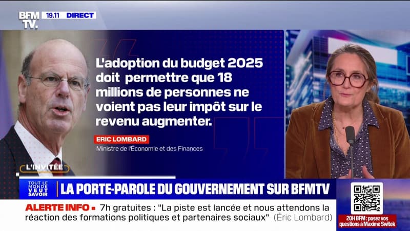 Budget: la porte-parole du gouvernement Sophie Primas assure que les retraités ne seront pas concernés par une 