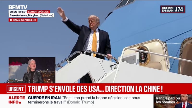 Donald Trump quitte les États-Unis pour se rendre en Chine, où il rencontrera Xi Jinping