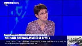 Nathalie Arthaud: "Les travailleurs peuvent arrêter une guerre avec leur mobilisation"