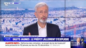 Gilets jaunes éborgnés: pour Didier Lallement, "les affrontements étaient d'une brutalité extrême, malheureusement il y a des blessés"