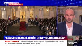 François Bayrou à Matignon: "C'est un déni de démocratie supplémentaire de nommer le premier soutien d'Emmanuel Macron", estime Manuel Bompard (LFI)