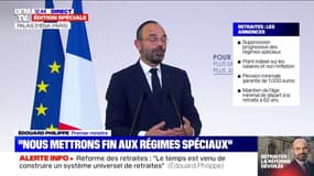 Retraites: Édouard Philippe affirme que "ceux qui entreront sur le marché du travail en 2022 intégreront directement le nouveau système"