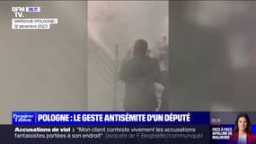 Pologne: un député d'extrême droite éteint un chandelier à sept branches, symbole du judaïsme, avec un extincteur 