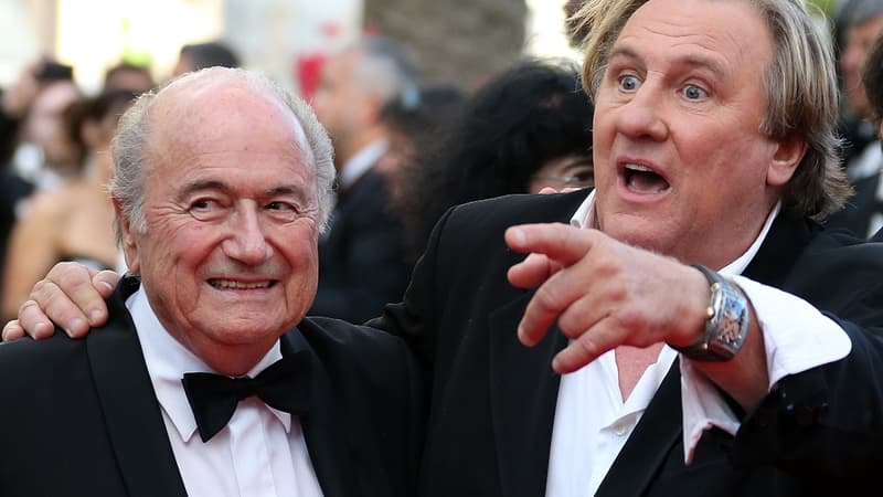 Sepp Blatter et Gérard Depardieu