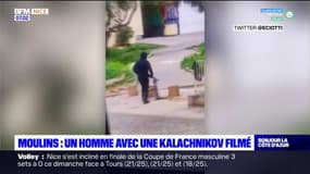 Moulins: un homme avec une kalachnikov filmé à Nice
