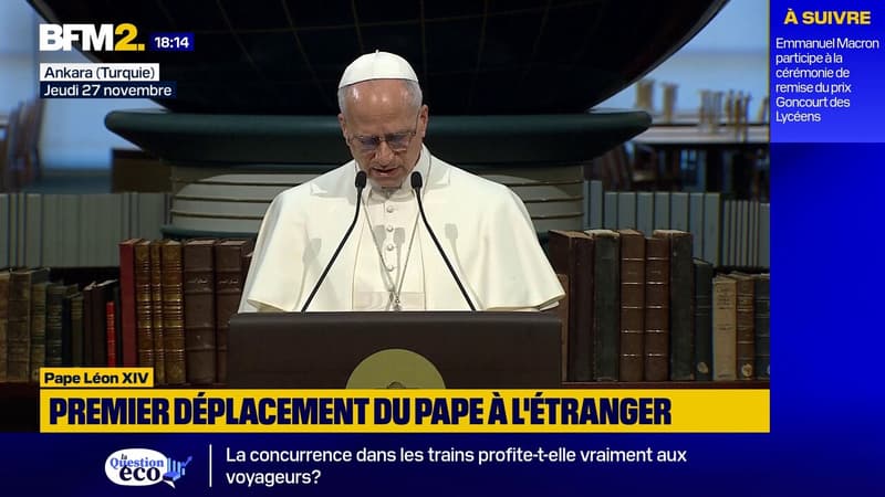Le pape Léon XIV appelle la Turquie à jouer un rôle de "stabilisateur" dans un contexte mondial "conflictuel"