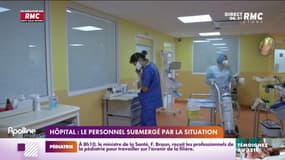 Hôpital: le personnel submergé par la situation 