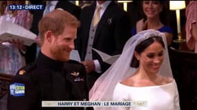 Le prince Harry et Meghan Markle échangent leur consentement 