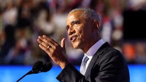 L’ancien président américain Barack Obama s’exprime lors de la deuxième journée de la Convention nationale démocrate (DNC) au United Center de Chicago, dans l’Illinois, le 20 août 2024.