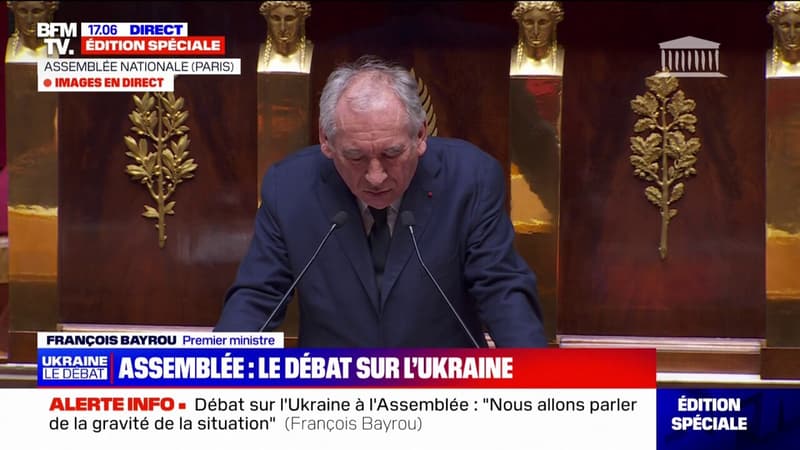 Ukraine: François Bayrou évoque la situation historique la plus grave depuis la fin de la Seconde Guerre mondiale