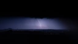 Un orage. Illustration.