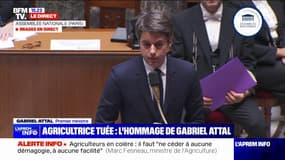 Gabriel Attal affirme "son soutien et sa solidarité" envers la famille de l'agricultrice morte en Ariège