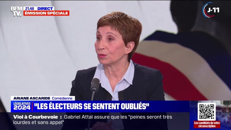 Les inquiétudes de la comédienne Ariane Ascaride en cas de victoire du RN aux élections législatives