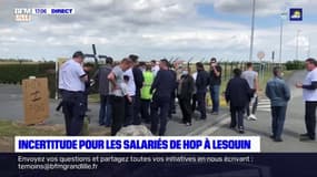 Aéroport de Lille: les salariés de Hop! se mobilisent contre la fermeture du site de maintenance