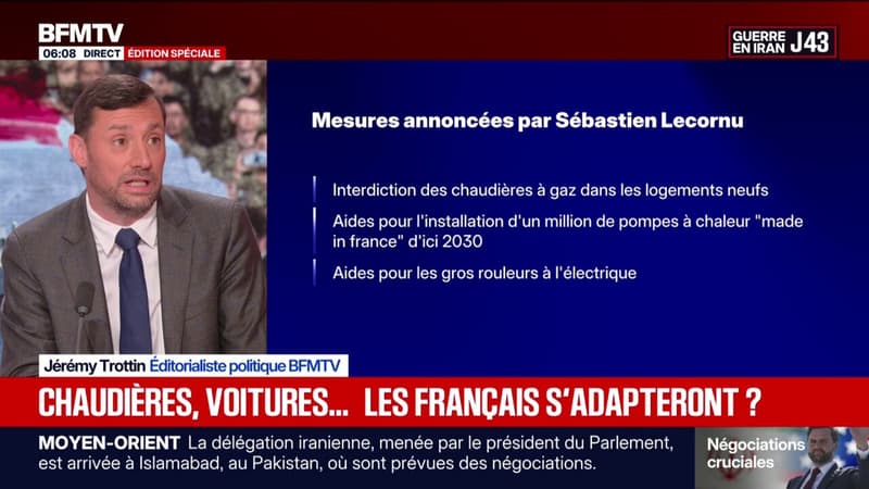 Voitures électriques, pompes à chaleur...Que faut-il retenir des annonces de Sébastien Lecornu?