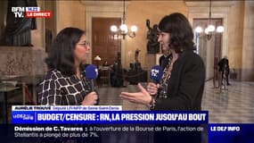 Menace de censure de Michel Barnier: "Stop à cette comédie! Le RN nous fait perdre du temps", dénonce Aurélie Trouvé, députée LFI