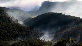 L'incendie qui touche actuellement l'est de l'Espagne.