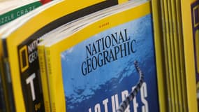 Des exemplaires d'un numéro de la version américaine du magazine National Geographic vendus à San Francisco, en Californie, le 21 décembre 2023 (photo d'illustration).