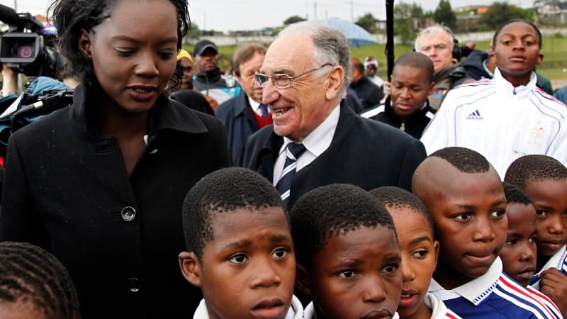 Rama Yade, en visite dans un township, n'a pas voulu alimenter cette polémique