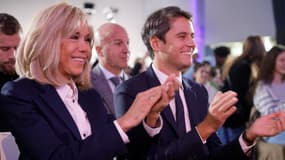 Brigitte Macron et Gabriel Attal à Paris le 7 novembre 2023 