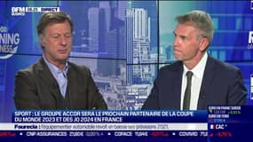 Sébastien Bazin (PDG du groupe Accor): "Nous allons irriguer 100% des marques hôtelières existantes en France, peu importe que ce soit une marque Accor ou pas" pendant les JO 2024