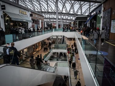 Le centre commercial Confluence à Lyon, le 30 janvier 2021