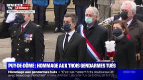 Puy-de-Dôme: la Marseillaise retentit en hommage aux trois gendarmes tués par un forcené