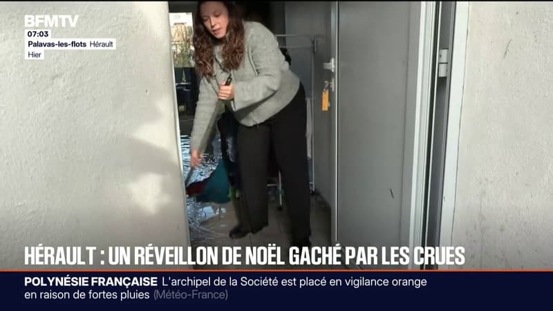 Hérault: des familles ont passé le réveillon à nettoyer leurs maisons après les inondations