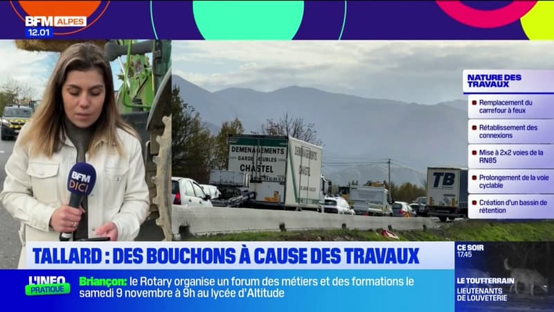 Tallard: des bouchons à cause des travaux