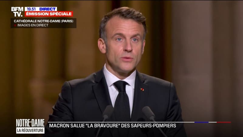 Réouverture de Notre-Dame: Emmanuel Macron salue 