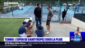 L'Open de Saint-Tropez de tennis se déroule sous la pluie