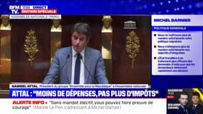 Gabriel Attal: "La bonne méthode, c'est moins de dépenses et certainement pas plus d'impôts"