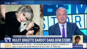 Pour Brigitte Bardot, Nicolas Hulot "n'a rien fait" au gouvernement