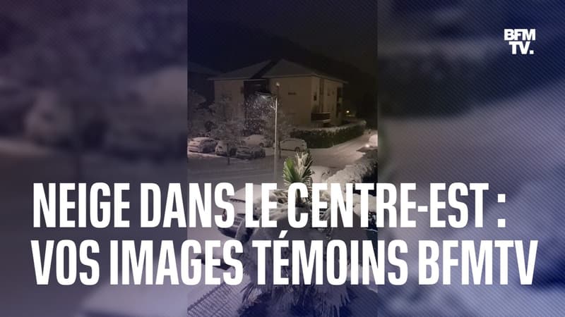Grenoble, Saint-Étienne... Vos images témoins BFMTV de la neige dans le Centre-est de la France