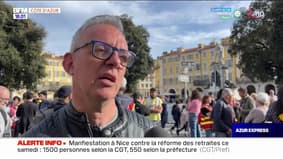 Retraites: entre 550 et 1500 personnes réunies à Nice ce samedi
