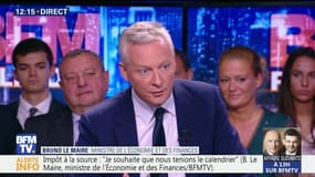 "Ce qui compte ce n'est pas la manière dont on prélève l'impôt, c'est le montant des impôts", Bruno Le Maire