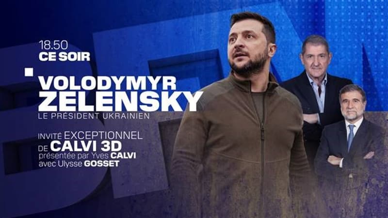 Volodymyr Zelensky sera l'invité exceptionnel de BFMTV ce mercredi à 18h50